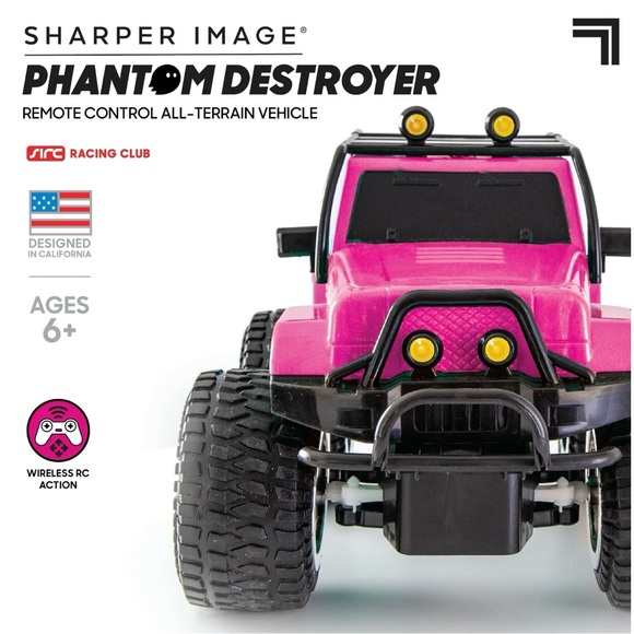 RC All-Terrain Phantom Destroyer Toy Car, Off Road Action Rugged Roll Bar Design - Picture 4 of 9